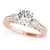 Engagement Rings 3 Stone Round - TN50619-E
